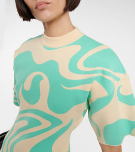 Sportmax Ornati jacquard minidress