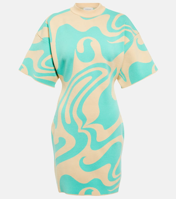 Sportmax Ornati jacquard minidress