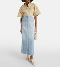 Sportmax Piave denim maxi skirt