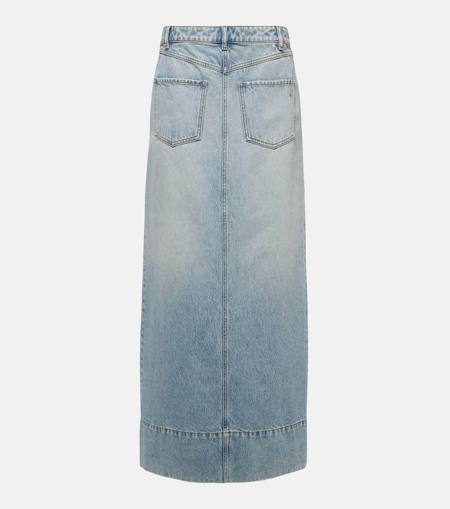 Sportmax Piave denim maxi skirt - Sportmax Piave 牛仔长裙