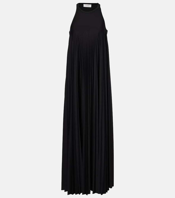 Sportmax Pliss√É¬© jersey maxi dress