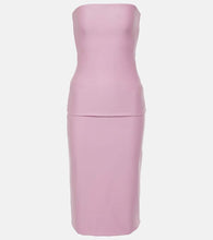 Sportmax Strapless jersey midi dress