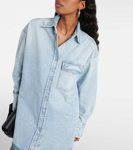 Sportmax Targa oversized denim shirt