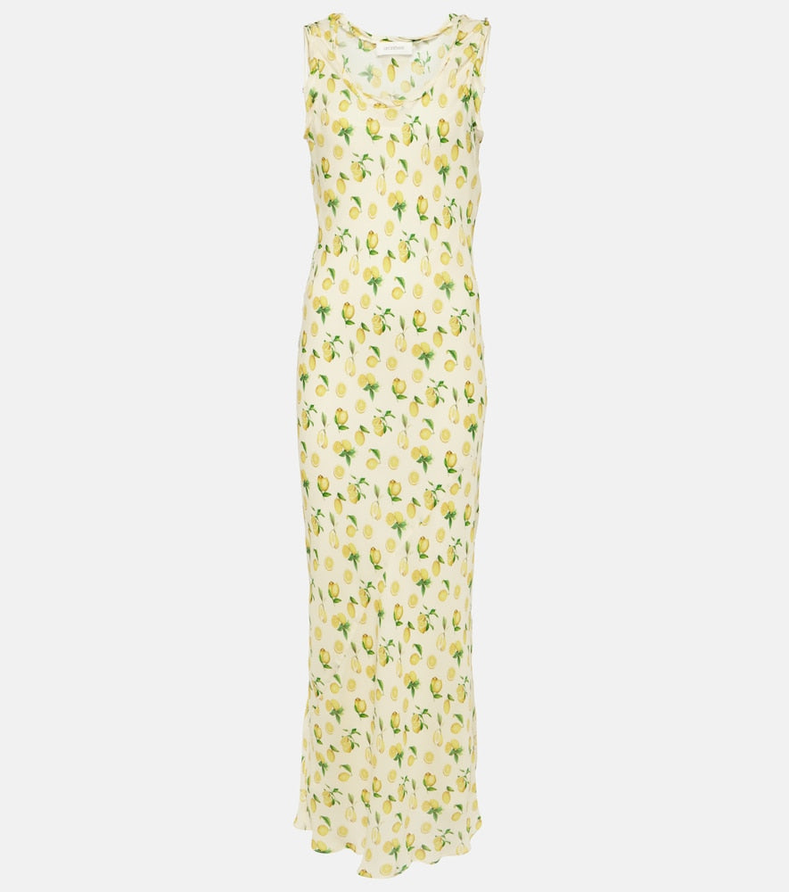 Sportmax Tonale printed silk maxi dress. Sportmax Tonale 印花真丝长裙