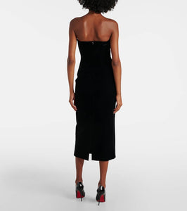Sportmax Velvet bustier dress