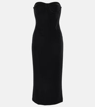 Sportmax Velvet bustier dress