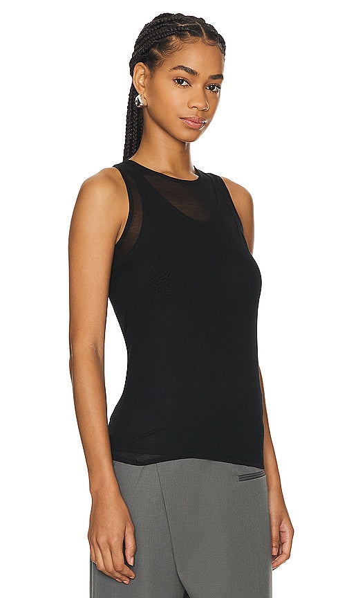 St. Agni Double Layer Tank in Black