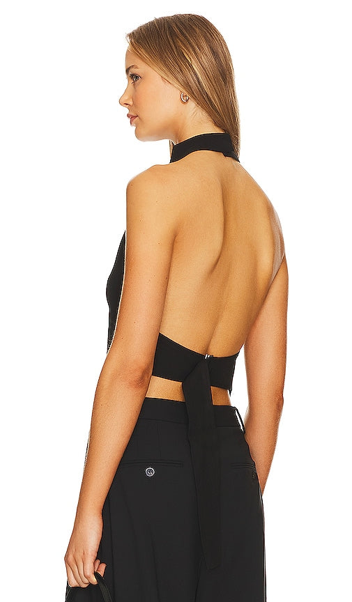 St. Agni High Neck Tunic in Black - Tunique à col haut St. Agni en noir - St. Agni 黑色高领长袍 - St. Agni hochgeschlossene Tunika in Schwarz - St. Agni 하이넥 튜닉블랙 색상 - Tunica a collo alto di Sant'Agni in nero