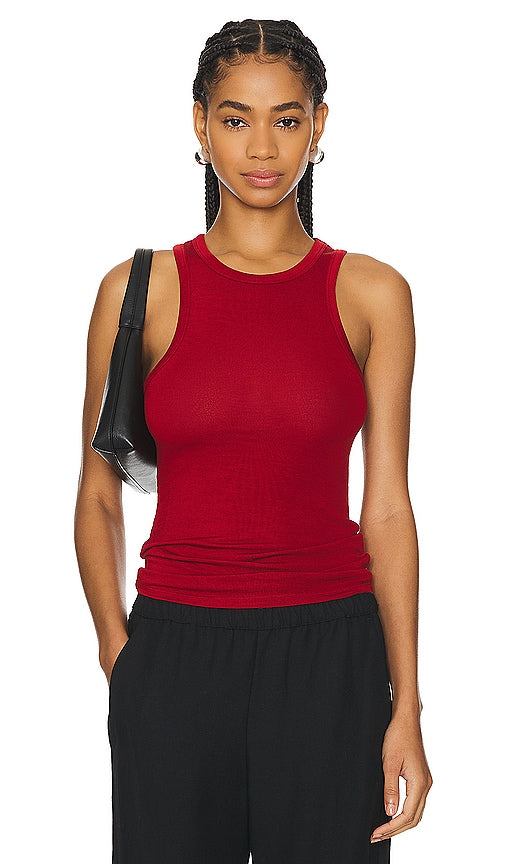 St. Agni Jersey Tank in Red