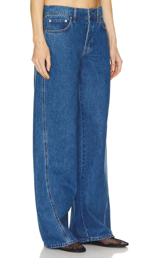 St. Agni Low Rise Wide Leg in Blue