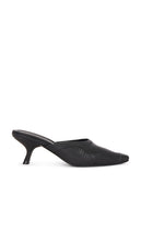 St. Agni Perforated Heel in Black | Black Black Heels for Women