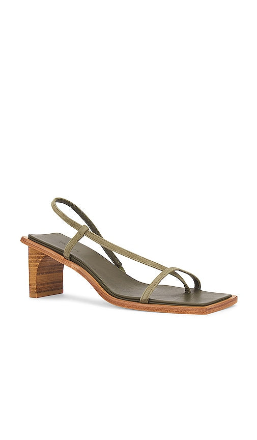 St. Agni Strappy Heel in Army