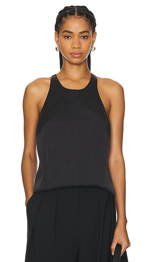 St. Agni Suspender Top in Black
