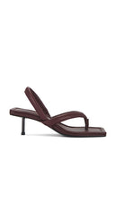 St. Agni Thong Heel in Purple | Plum Open Toe Heels for Women