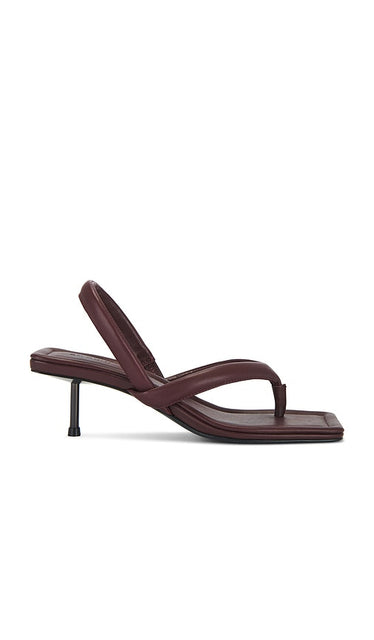 St. Agni Thong Heel in Purple | Plum Open Toe Heels for Women