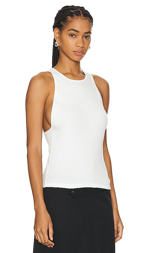 St. Agni V Back Tank in White