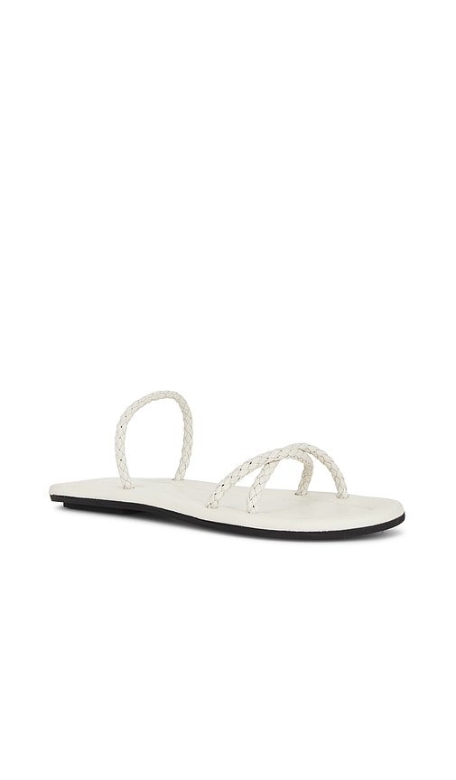 St. Agni Woven Rope Slide in White