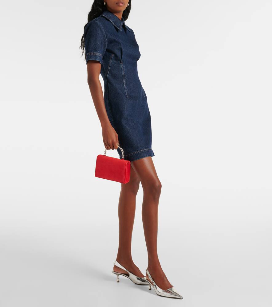 Staud Arc Small suede shoulder bag