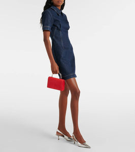 Staud Arc Small suede shoulder bag