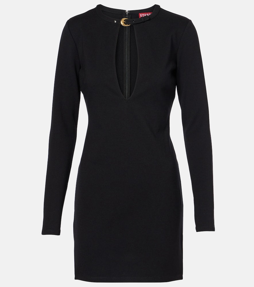 Staud Astor ponte minidress. Staud Astor ponte 迷你连衣裙