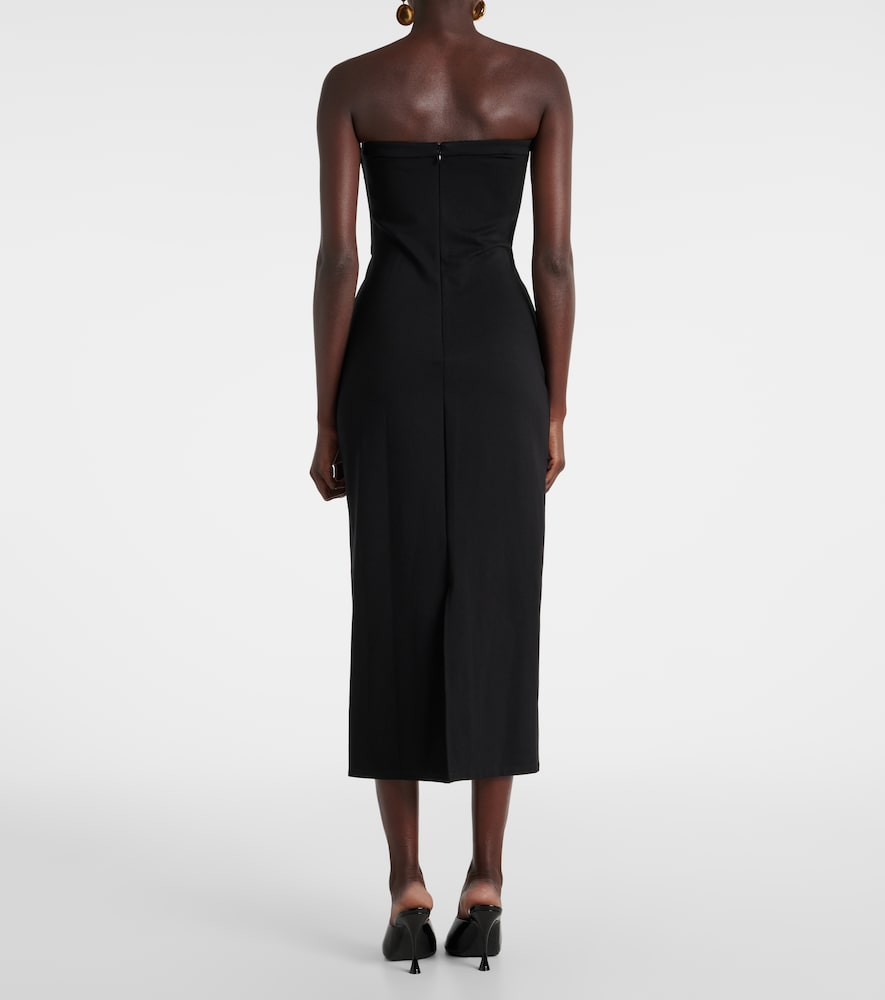 Staud Beekman strapless midi dress