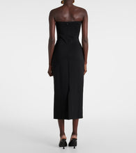 Staud Beekman strapless midi dress