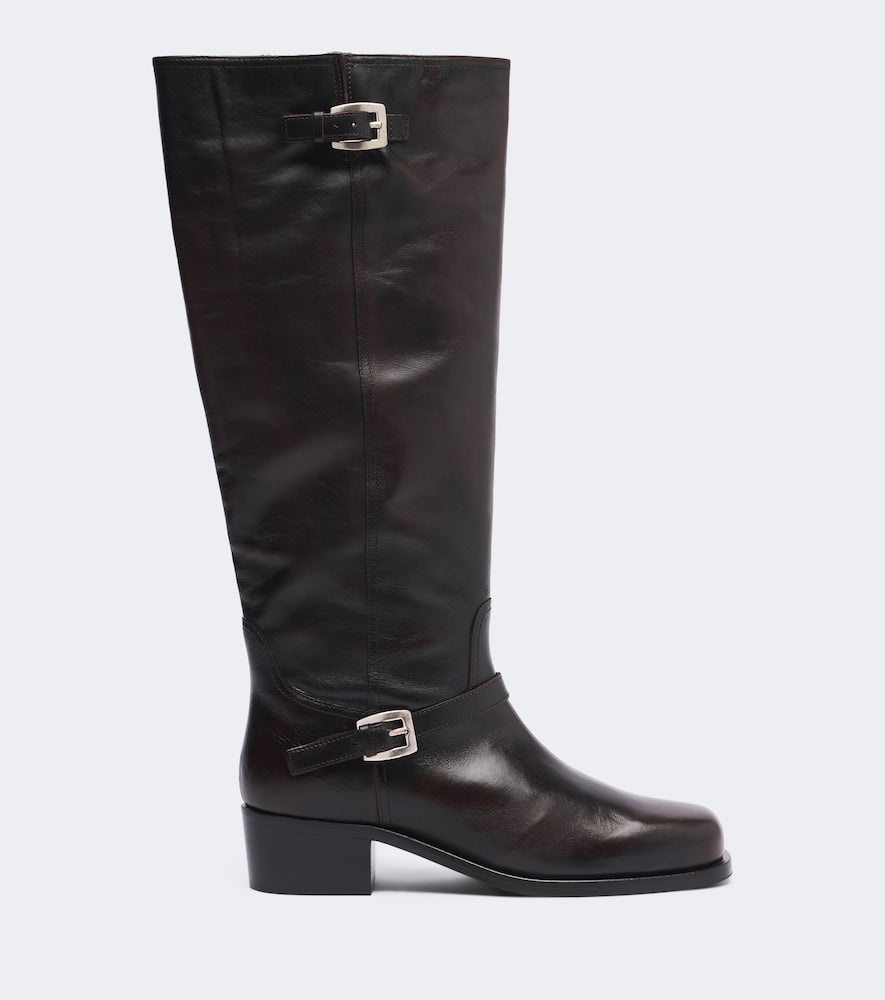 Staud Brooklyn leather knee-high boots