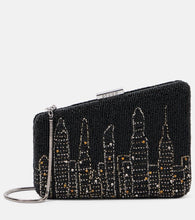 Staud Carmella NYC Skyline beaded clutch. Shop Staud Clutches for women now.