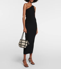 Staud Ellie leather-trimmed bucket bag