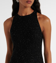 Staud Gabrielle beaded Crêpe gown