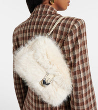 Staud Harlow faux fur shoulder bag