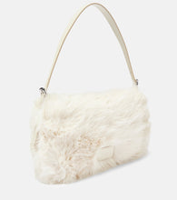 Staud Harlow faux fur shoulder bag