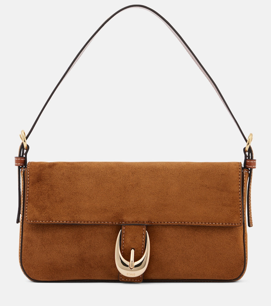 Staud Harlow suede shoulder bag - Staud Harlow 麂皮单肩包