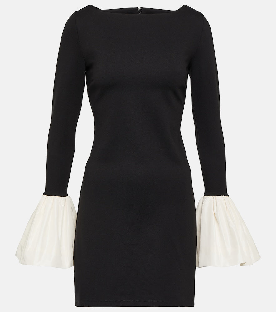 Staud Hawthorne taffeta-trimmed minidress. Staud Hawthorne 塔夫绸饰边迷你连衣裙