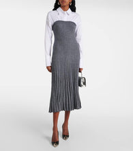 Staud O'Keefe cotton and wool-blend maxi dress