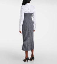 Staud O'Keefe cotton and wool-blend maxi dress