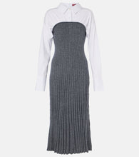 Staud O'Keefe cotton and wool-blend maxi dress