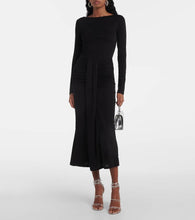 Staud Ruched jersey midi dress