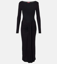 Staud Ruched jersey midi dress