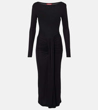Staud Ruched jersey midi dress