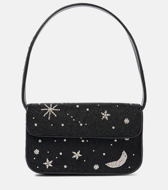 Staud Tommy Small beaded shoulder bag. Shop Staud Shoulder Bags for women now.