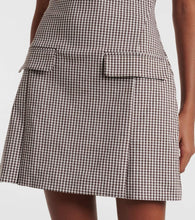 Staud Walker checked minidress