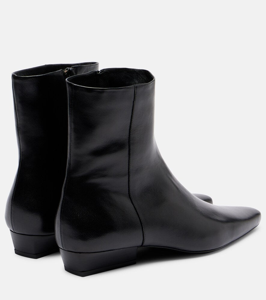 Staud Wally Flat leather ankle boots