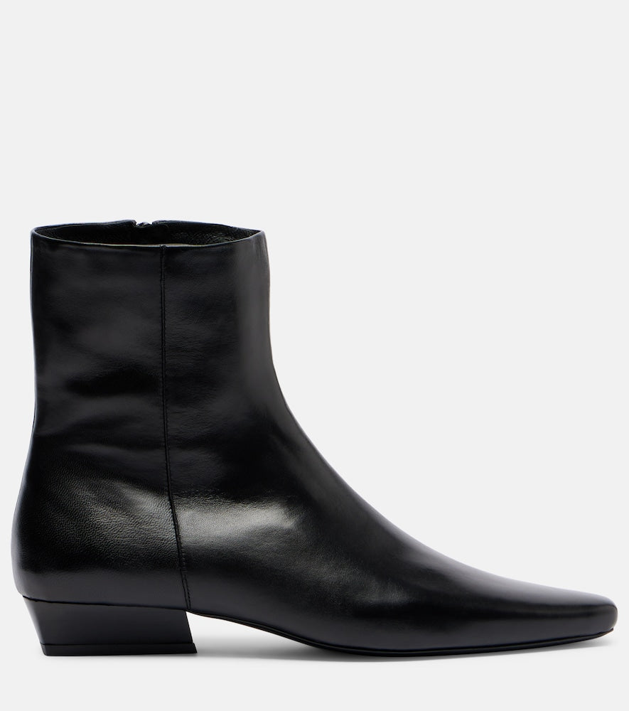 Staud Wally Flat leather ankle boots