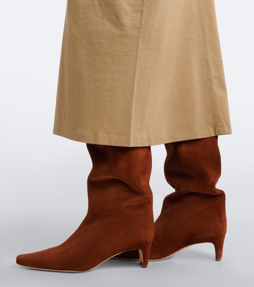 Staud Wally suede knee-high boots
