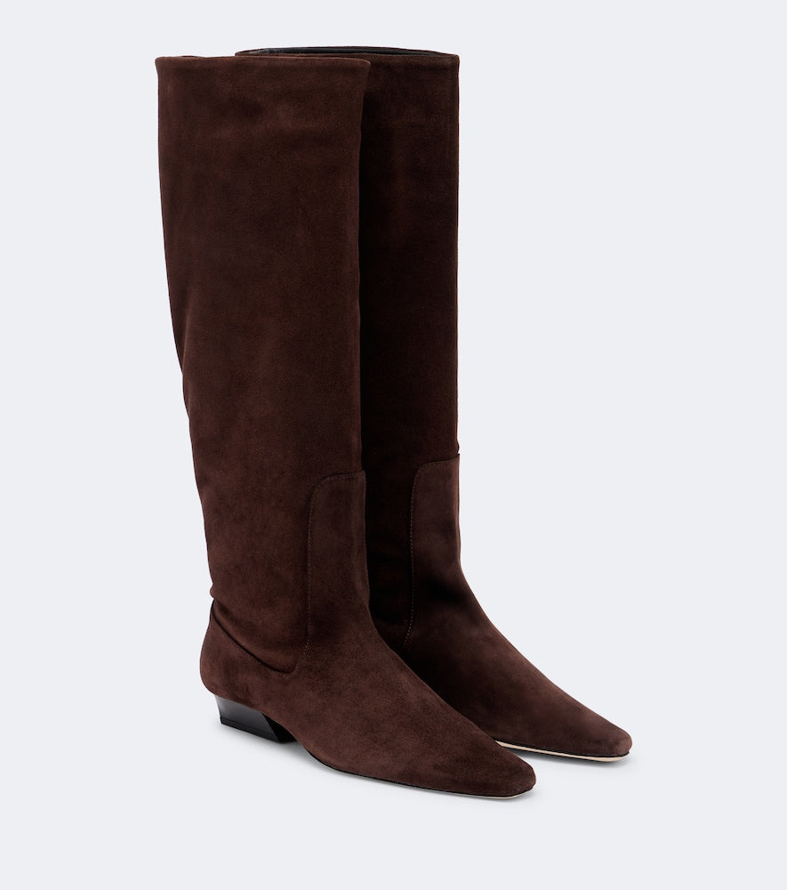 Staud Wally suede knee-high boots