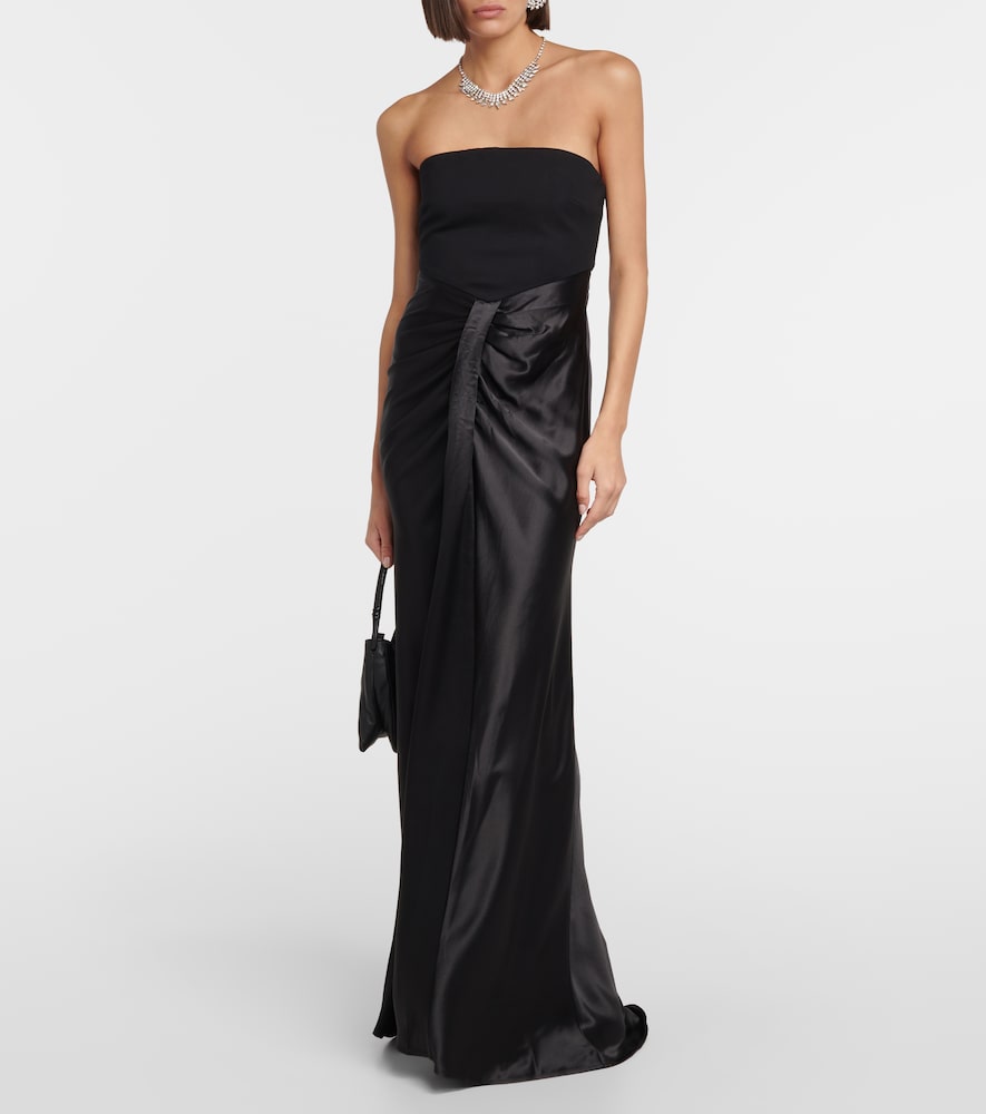 Staud Wayfaring strapless maxi dress