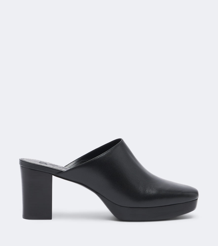 Staud Monica leather mules in Black - Mid Heel Pumps
