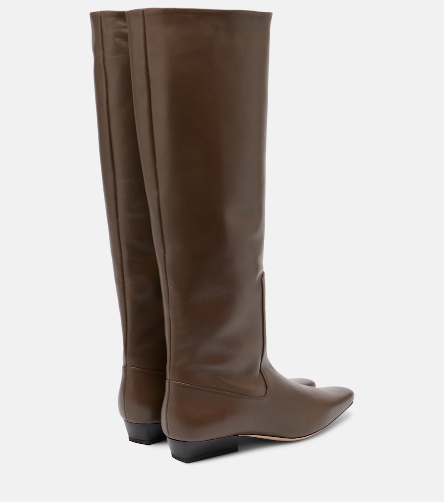 Staud Wally leather knee-high boots (Brown) - Flat Boots