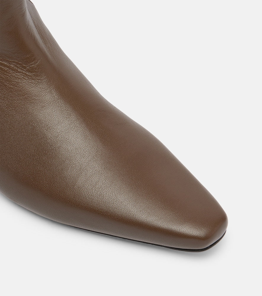 Staud Wally leather knee-high boots (Brown) - Flat Boots